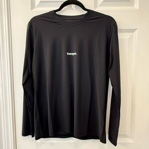 NWT Puresport Performance Long Sleeve Running Shirt Black Unisex XS